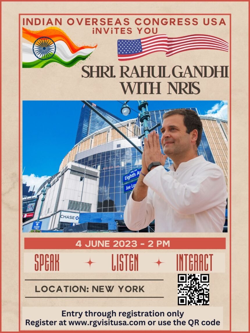 Rahul Gandhi's US Visit: Exclusive Interaction Opportunity for Indian Americans
