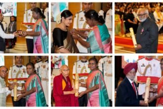 President giving Padma Awards