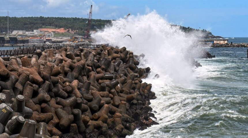 NDRF and SDRF teams deployed, shelters set up in coastal areas.