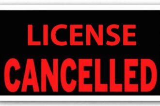 Poster of license cancelled