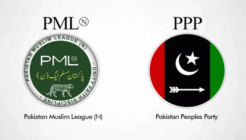 Logo of PML-N and PPP