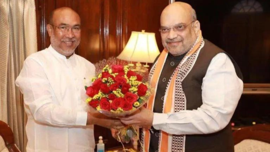 N Biren Singh and Amit Shah