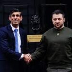 British PM Rishi Sunak meet Ukrainian President Zelenskyy