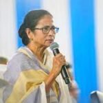 Mamata Banerjee giving speech