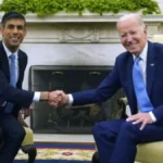 UK Prime Minister Rishi Sunak and Joe Biden