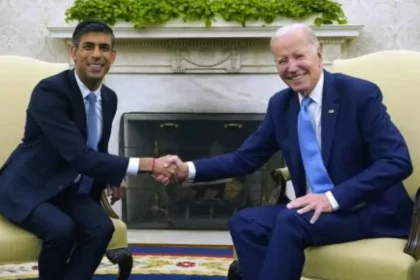 UK Prime Minister Rishi Sunak and Joe Biden