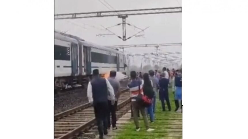 Fire in Vande Bharat Train Coach