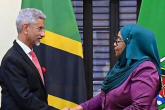 External prime minister with Tanzanian leader
