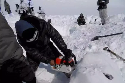 Soldiers at Siachen Glacier