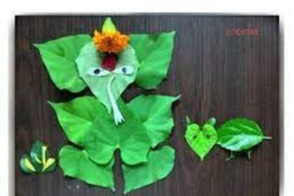 Crafting an Eco-Friendly Celebration: Making a Leaf Ganesha