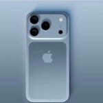 New iPhone 17 displayed with sleek titanium body and upgraded camera