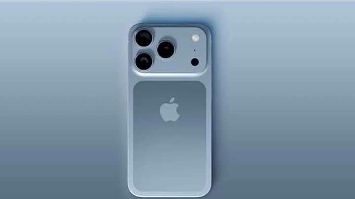 New iPhone 17 displayed with sleek titanium body and upgraded camera