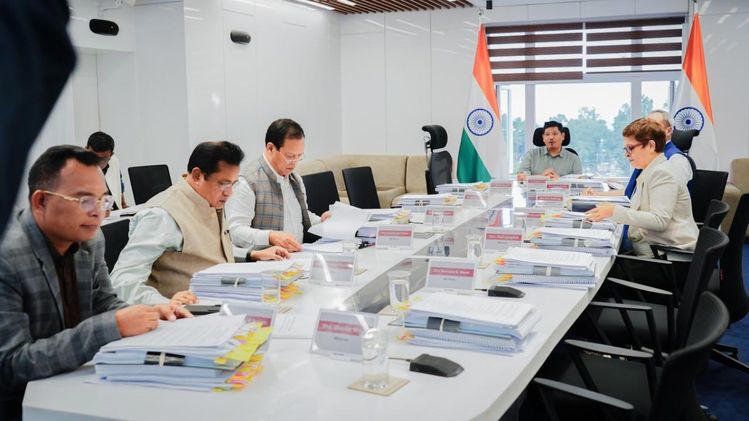 officials on a meeting