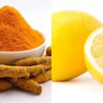 lemon and turmeric paste with brush