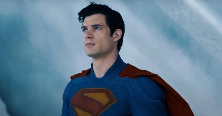 Superman movie poster displayed outside an Indian multiplex on release day