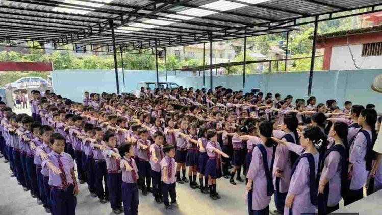 Arunachal school classroom renovated under Power Grid CSR project