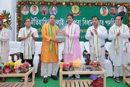 Tripura CM Manik Saha speaking at Assembly 62nd Foundation Day