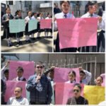 MZP members stage sit-in protest in Aizawl against illegal immigration