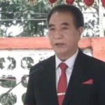 Mizoram CM Lalduhoma speaking at a press conference on BSF recruitment