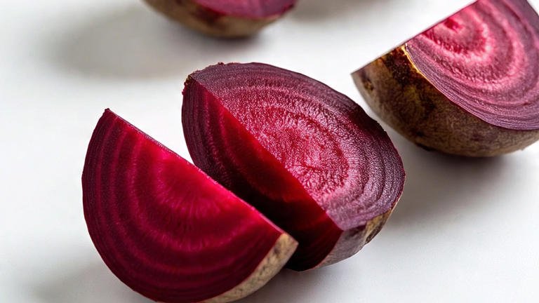 Fresh beetroot used for glowing skin at homeq