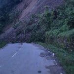 Nagaland landslide NH-2 near Tsiesema Basa blocks road