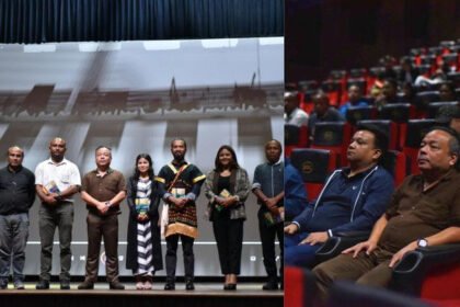 Audience attending the premiere of Meghalaya folklore film Apot in Shillong