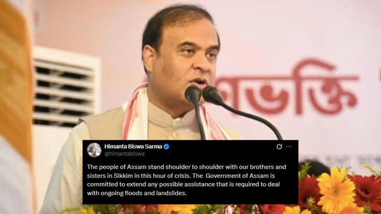 Assam CM offers aid to Sikkim, Bengal amid landslide, flood crises