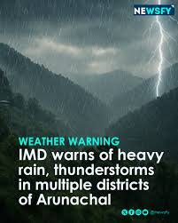 Dark thunderstorm clouds over mountains in Arunachal Pradesh