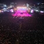 Shruti Pathak performing live at Tripura Live Concerts 2026 in Belonia