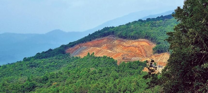 Forest area in Kamjong district Manipur where two abducted men were found dead