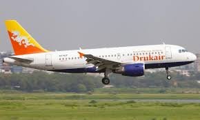 Drukair aircraft connecting Guwahati with Bangkok and Singapore