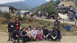 Clean street in Pasighat under No Garbage Zone initiative with sustainable urban planning in Arunachal Pradesh