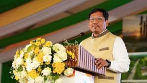 Meghalaya development under MDA government led by Conrad Sangma showing growth and infrastructure