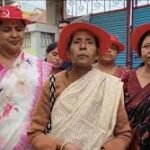Political leaders addressing crowd during Tripura Political Campaign 2026 rally