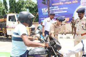 Tripura police enforcing traffic rules under Zero Accident Programme