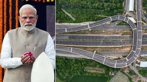 PM Narendra Modi launching the Guwahati Silchar expressway project in Assam