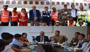 Ongoing construction of new integrated terminal building at Imphal Airport with modern infrastructure