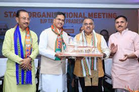 Political leaders forming Tripura Opposition Alliance ADC ahead of elections