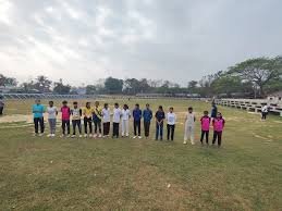 Young female athletes training at the Women’s Cricket Coaching Camp in Belonia, South Tripura