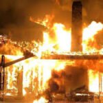 Fire incident destroying houses in North Lakhimpur Assam