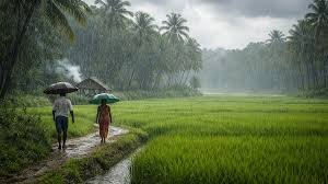 Dark clouds over India during monsoon season with below average rainfall forecast