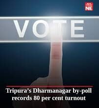 Dharmanagar bypoll voter turnout near 80 percent with voters at polling booths