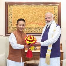 Prime Minister Narendra Modi attending Sikkim statehood golden jubilee celebration