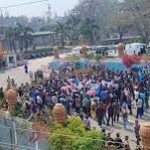 Villagers protesting over land compensation in Dima Hasao affecting highway work