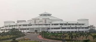 Tripura Legislative Assembly building during special session announcement