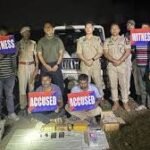 Police display seized heroin in Assam heroin bust case involving four women