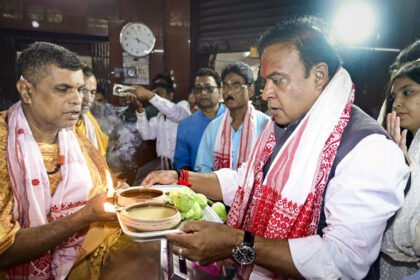 Assam CM Himanta casts vote in Jalukbari, seeks third straight term