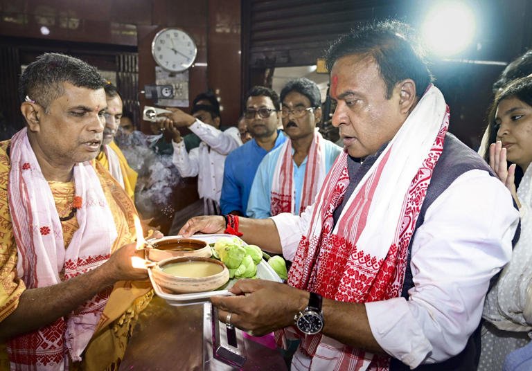 Assam CM Himanta casts vote in Jalukbari, seeks third straight term