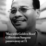 Gilbertson Sangma during his football career representing India