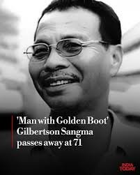 Gilbertson Sangma during his football career representing India